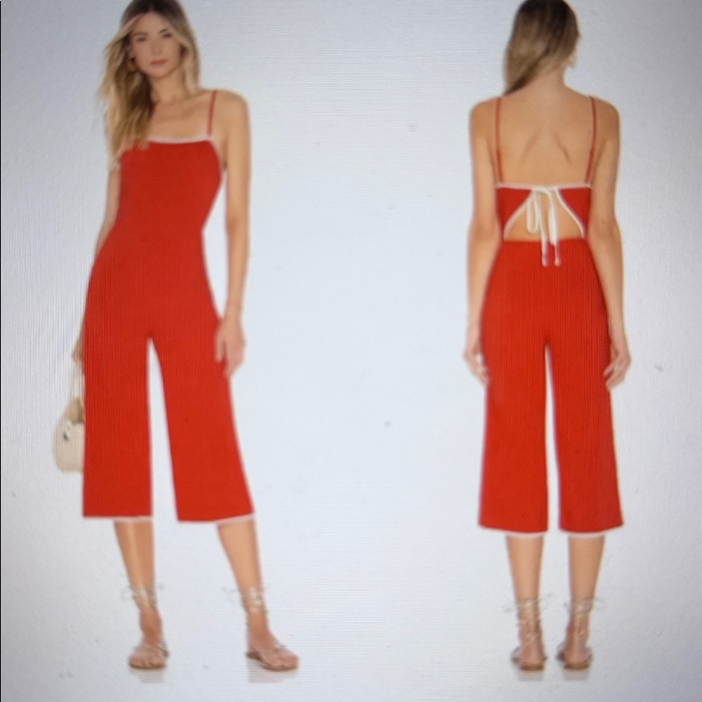 Tularosa Red Jumpsuit- open back